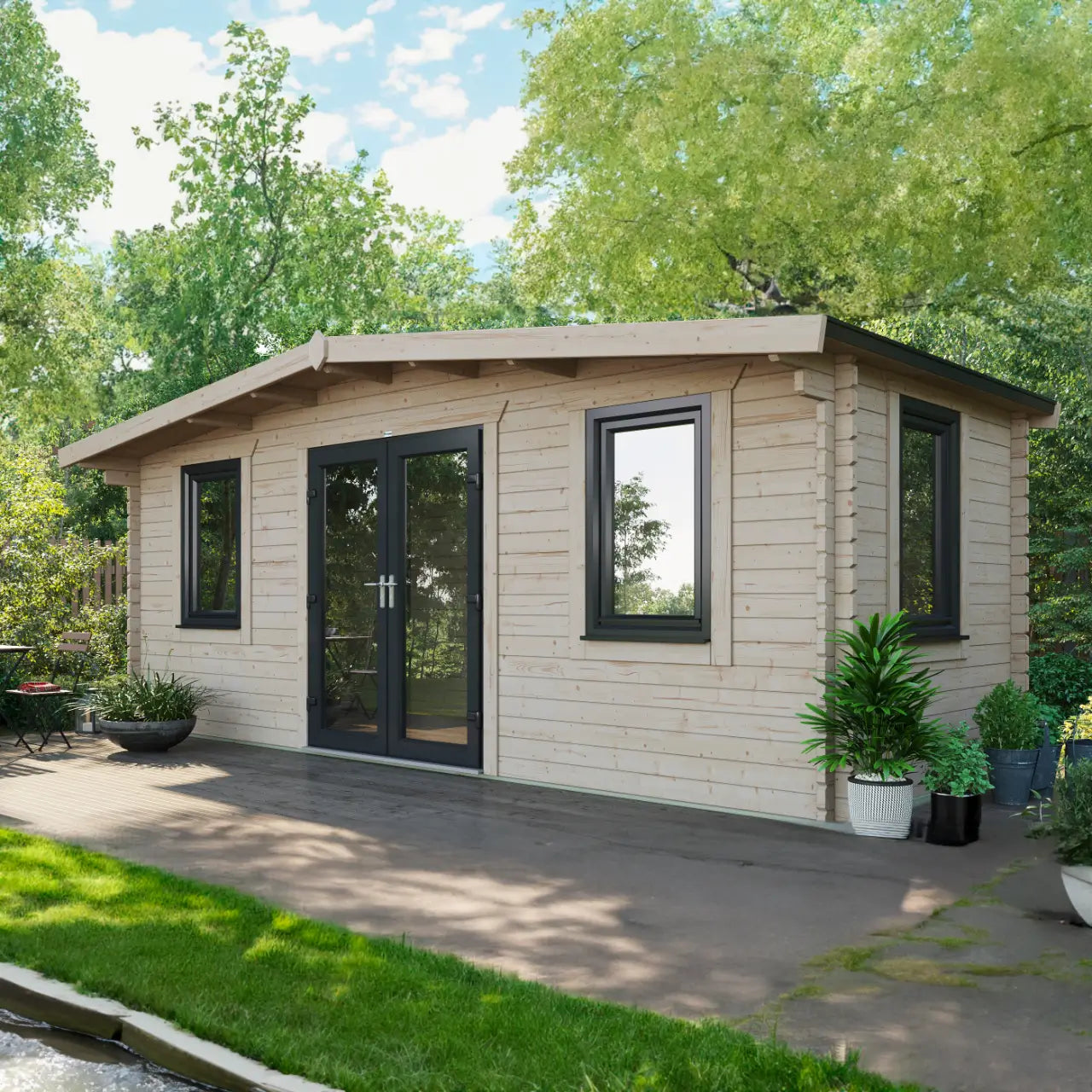 Powersheds Chalet Log Cabin - 44mm