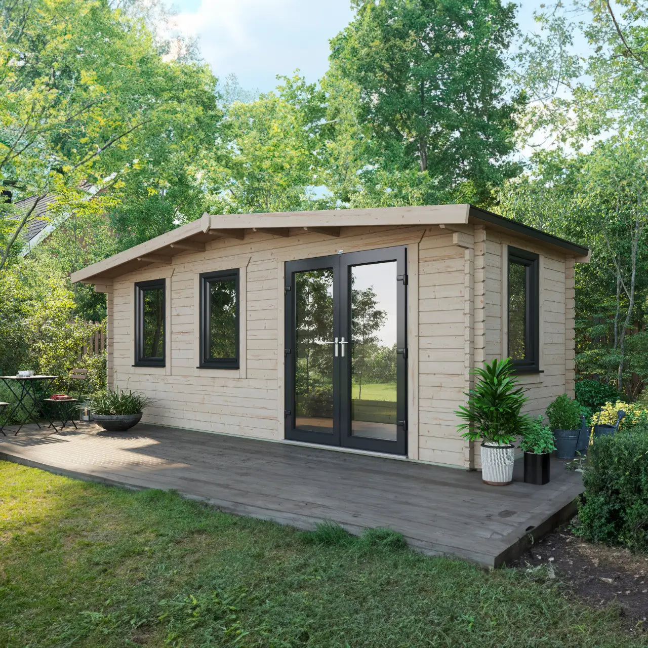 Powersheds Chalet Log Cabin - 44mm