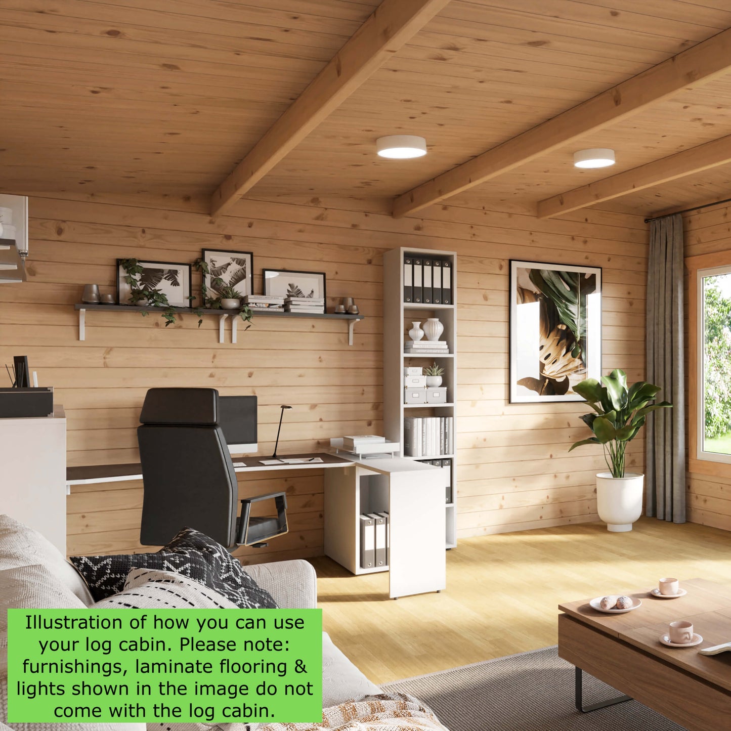 Powersheds Chalet Log Cabin - 44mm