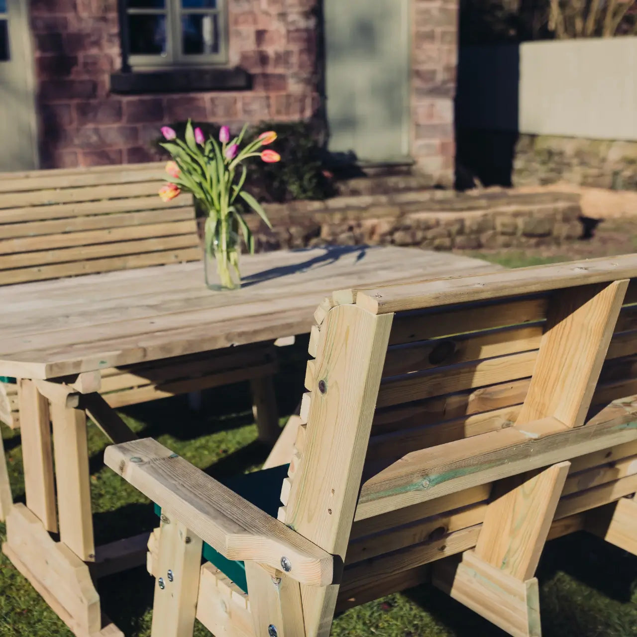 Churnet Valley Ergo 4 Seat Bench Table Set