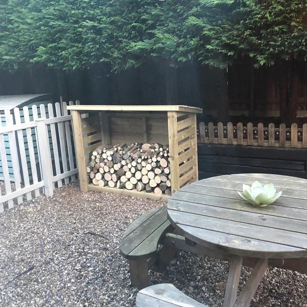 Churnet Valley Slatted Log Store