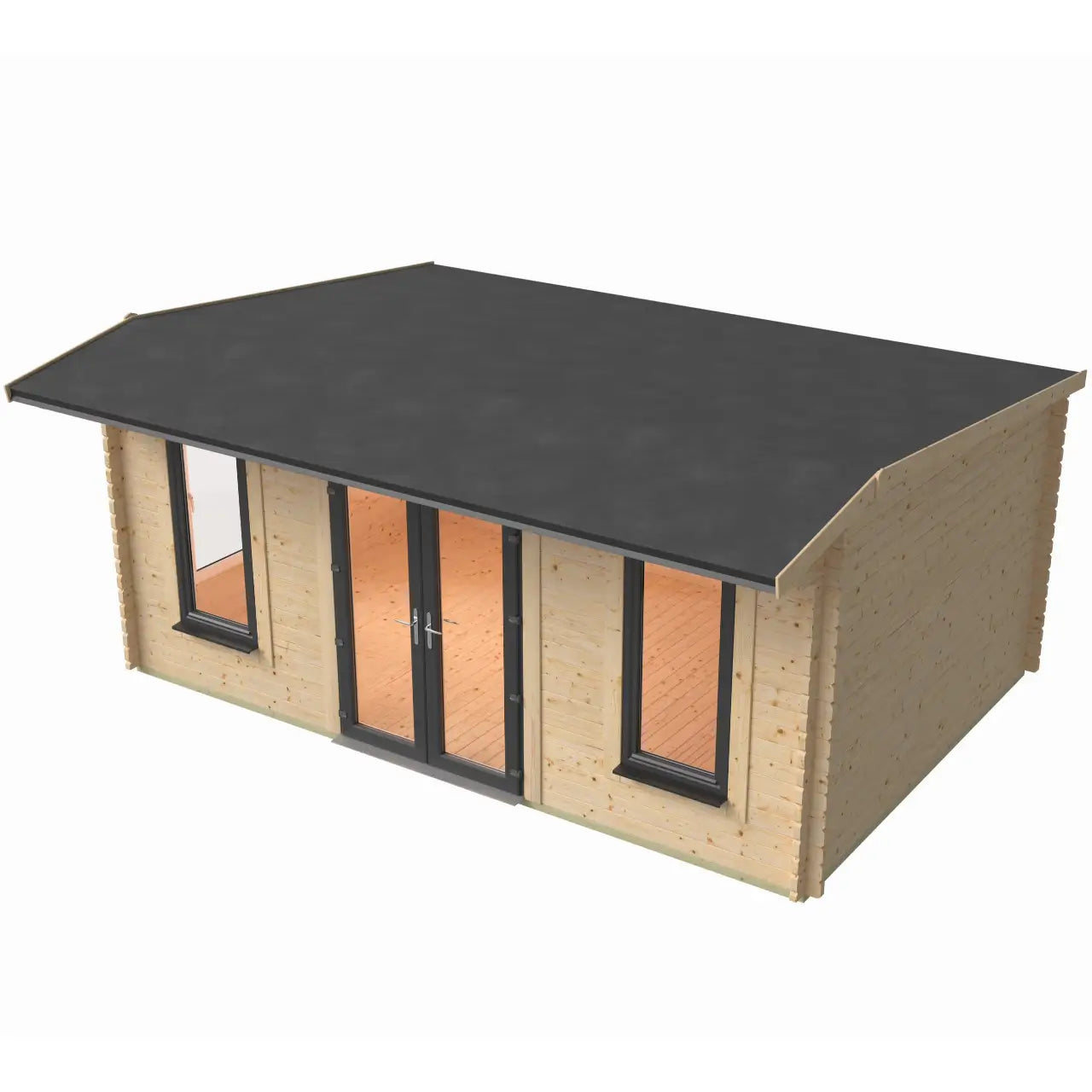 Powersheds Apex Log Cabin - 44mm
