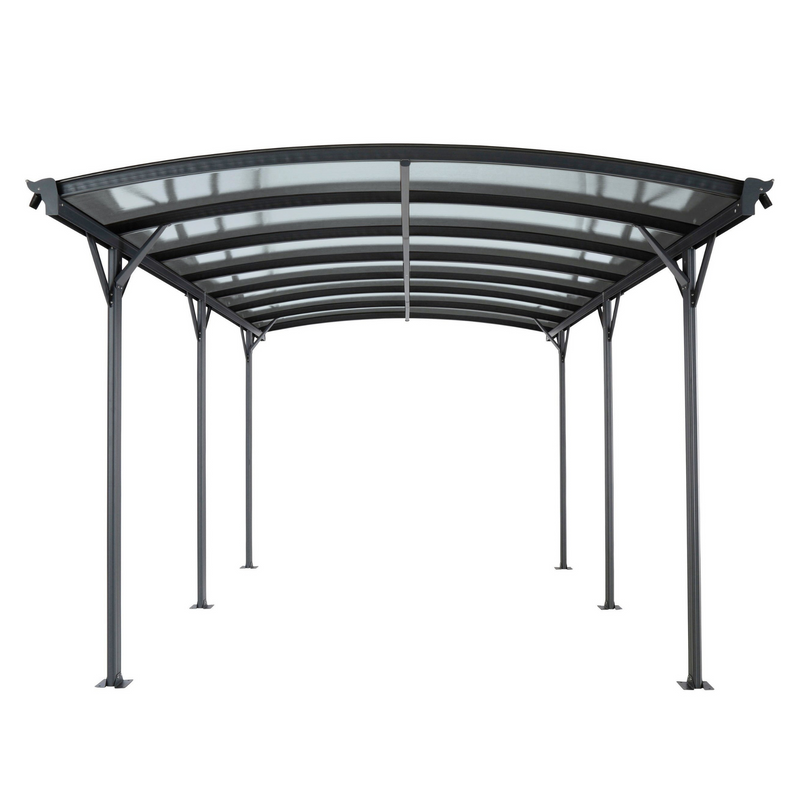 Kingston 10x16ft Aluminium Curved Carport My Garden Buildings