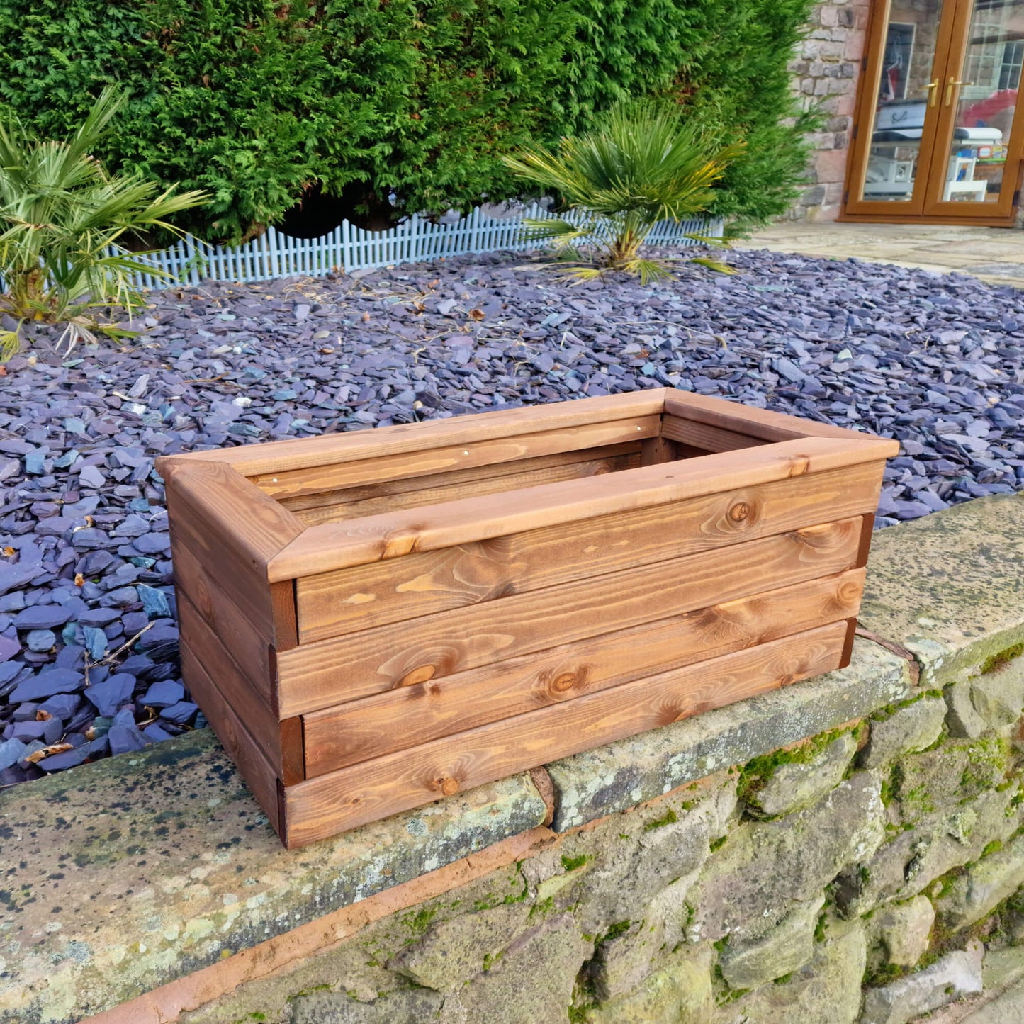 Churnet Valley Brown Valley Trough Planter - Medium