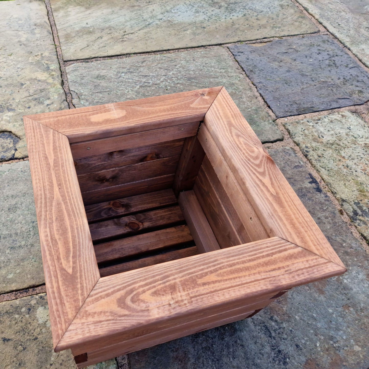 Churnet Valley Brown Valley Planter - Small Square