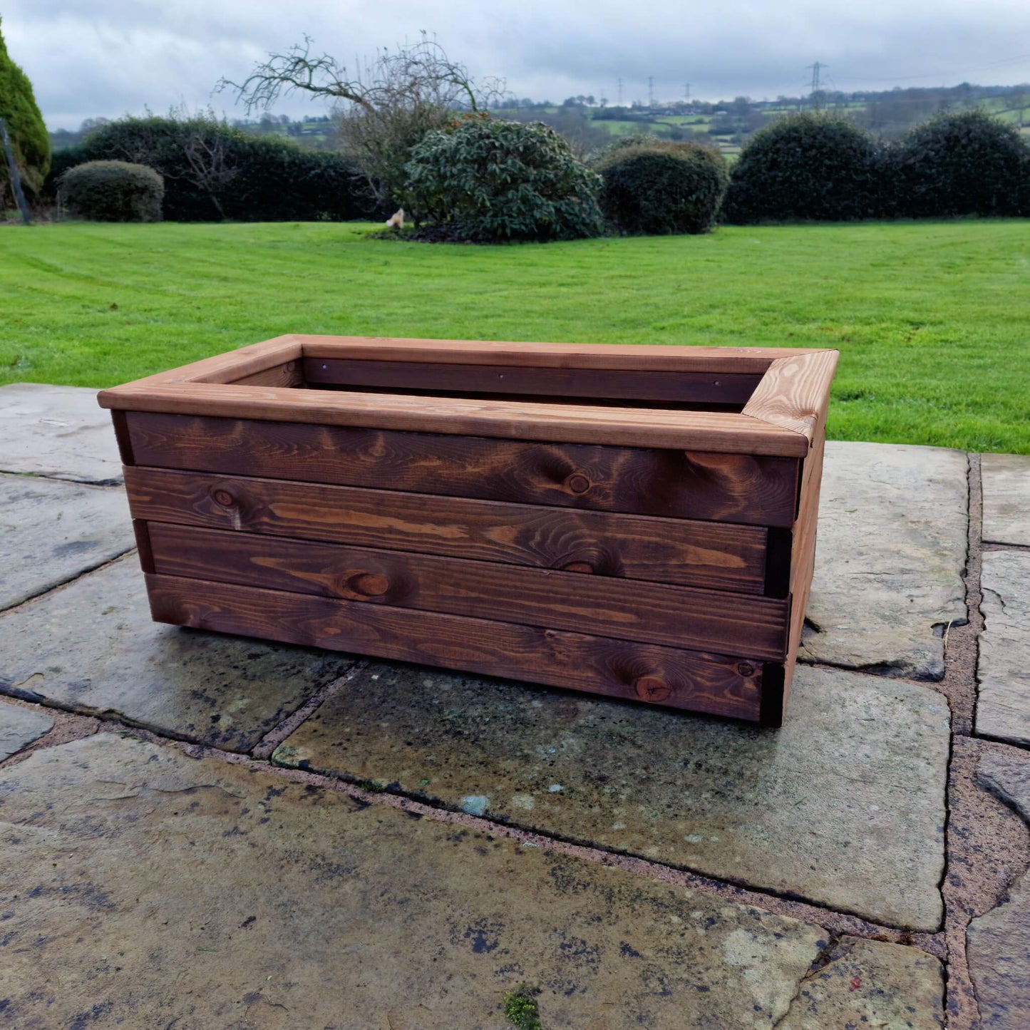 Churnet Valley Brown Valley Trough Planter - Large