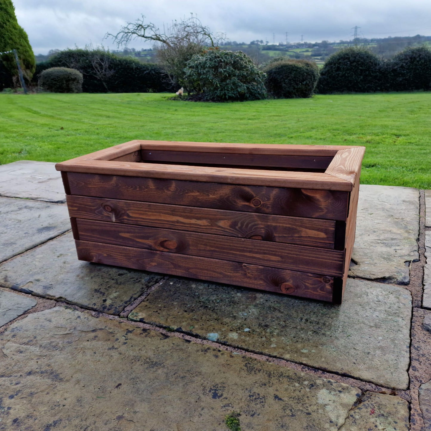Churnet Valley Brown Valley Trough Planter - Medium