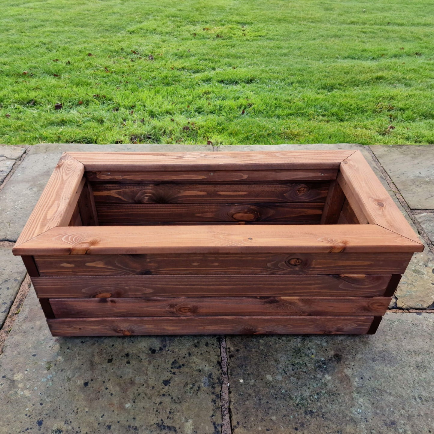 Churnet Valley Brown Valley Trough Planter - Medium