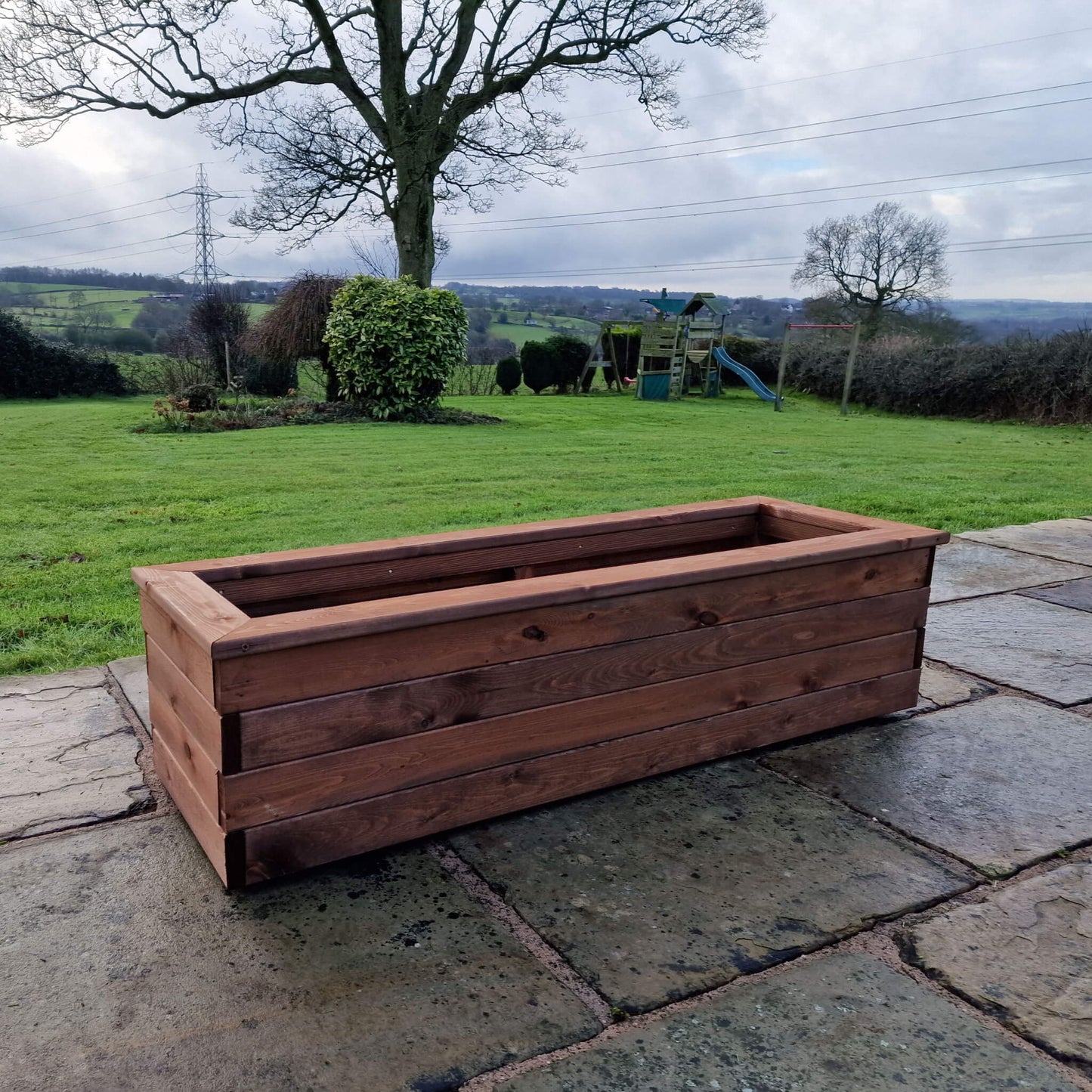 Churnet Valley Brown Valley Trough Planter - XL