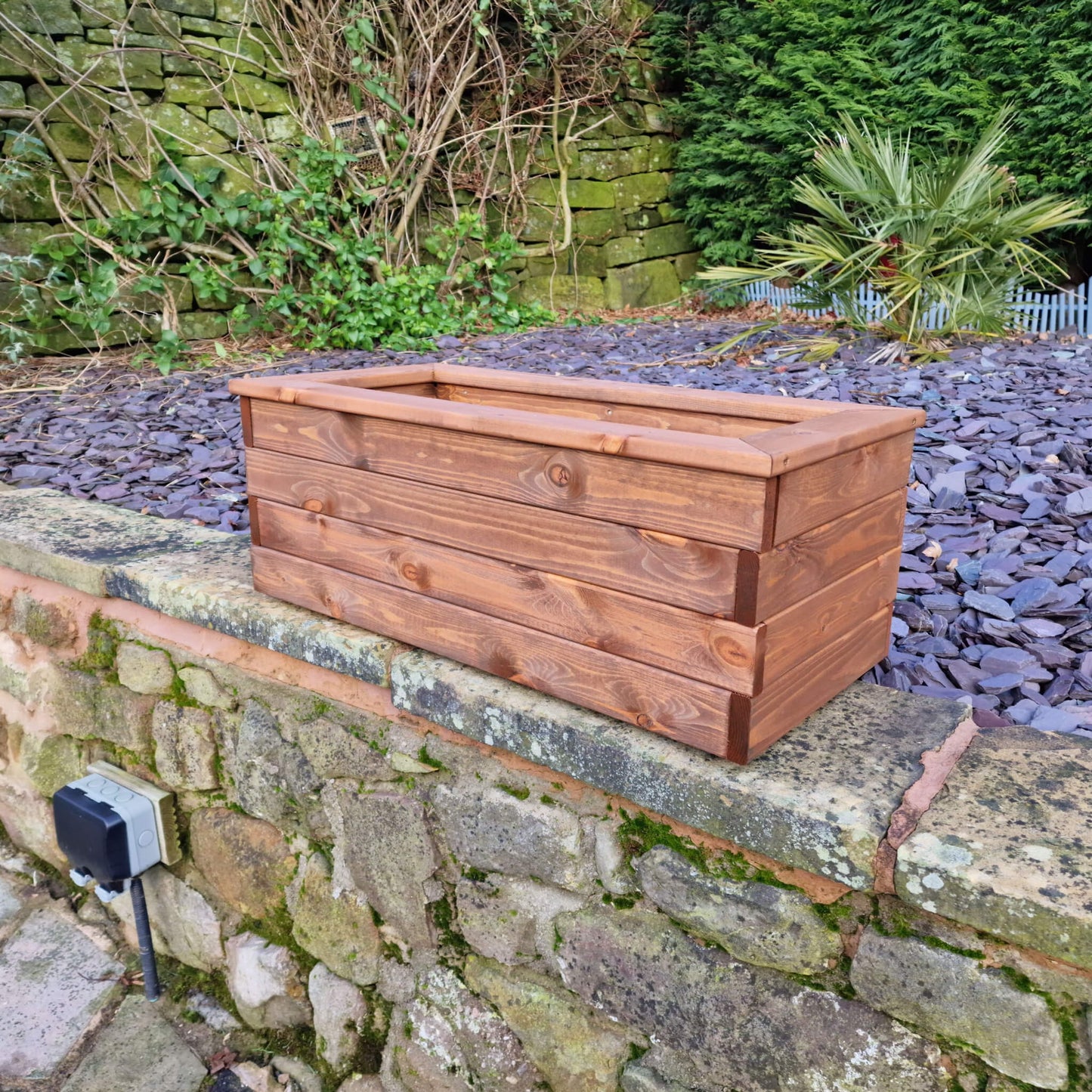 Churnet Valley Brown Valley Trough Planter - Large