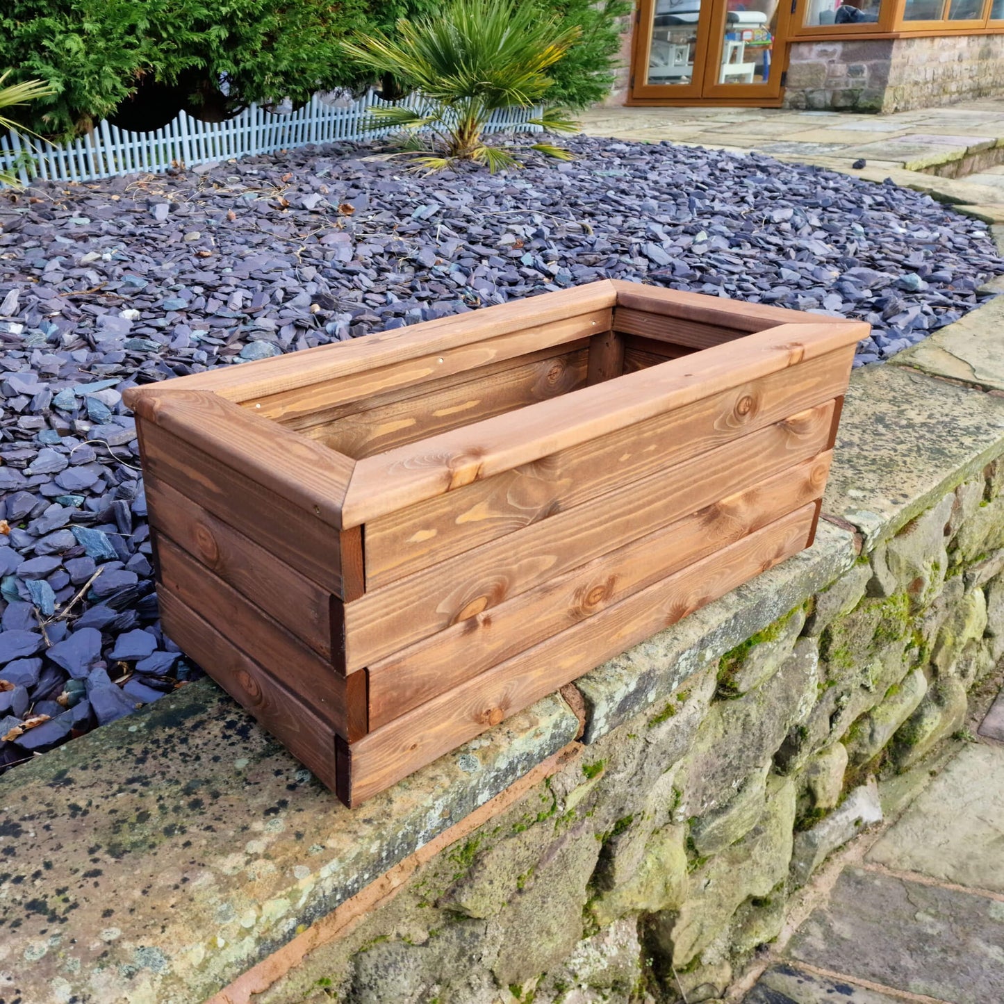 Churnet Valley Brown Valley Trough Planter - Medium