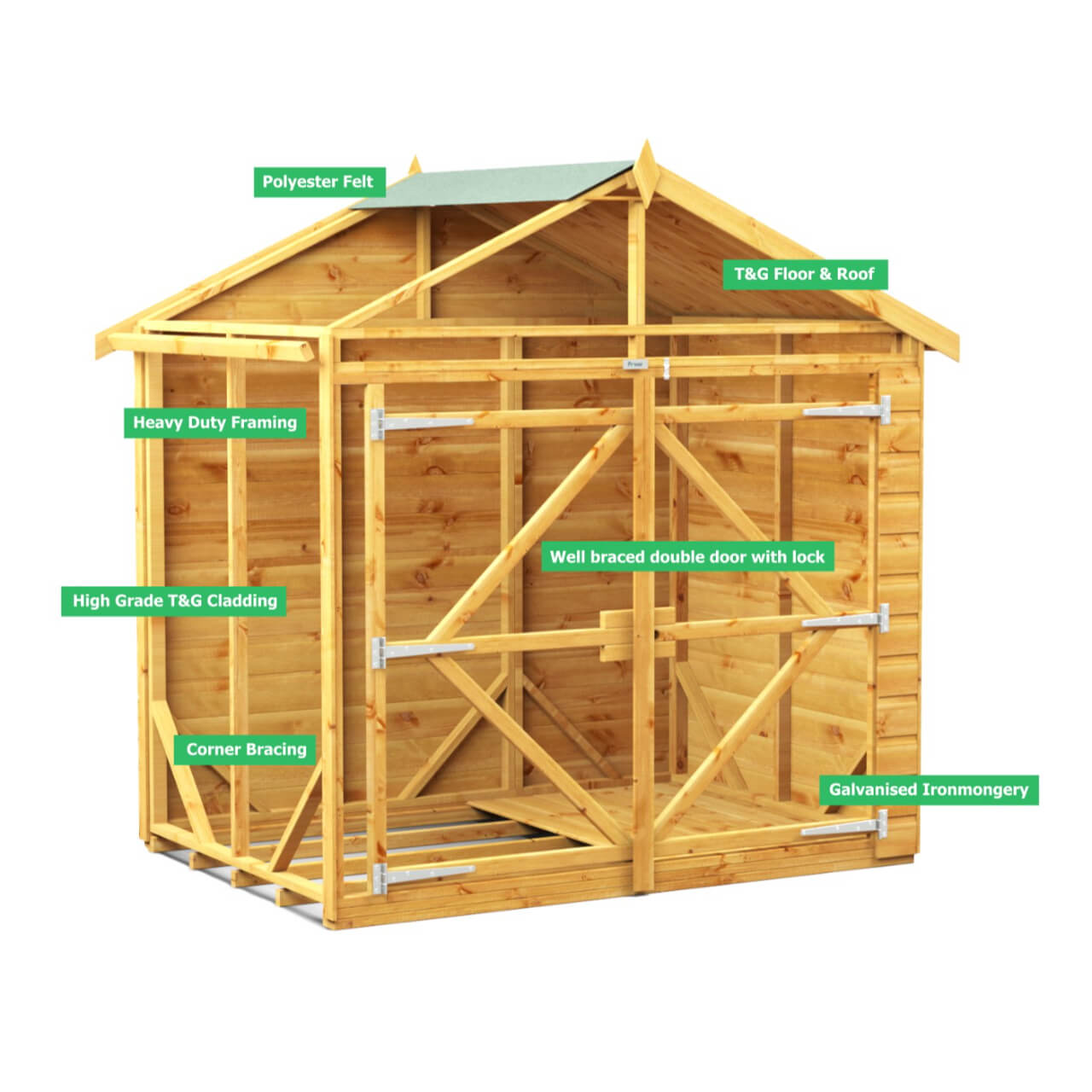 Powersheds Apex Bike Shed