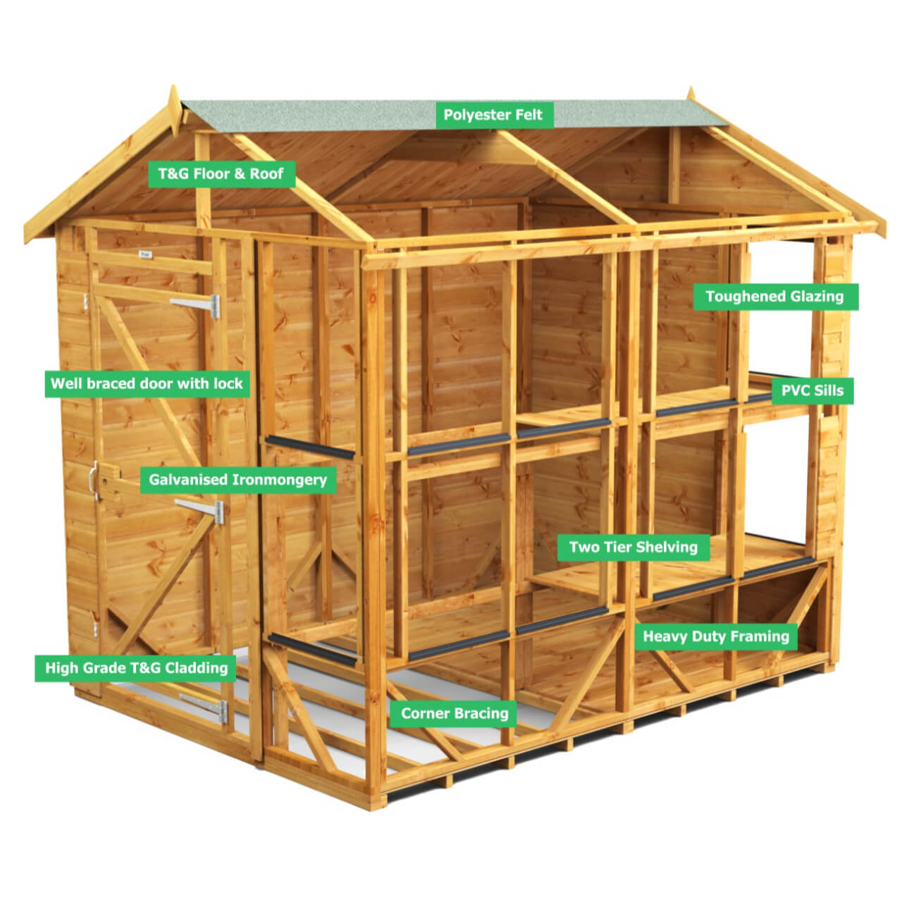 Powersheds Apex Potting Shed