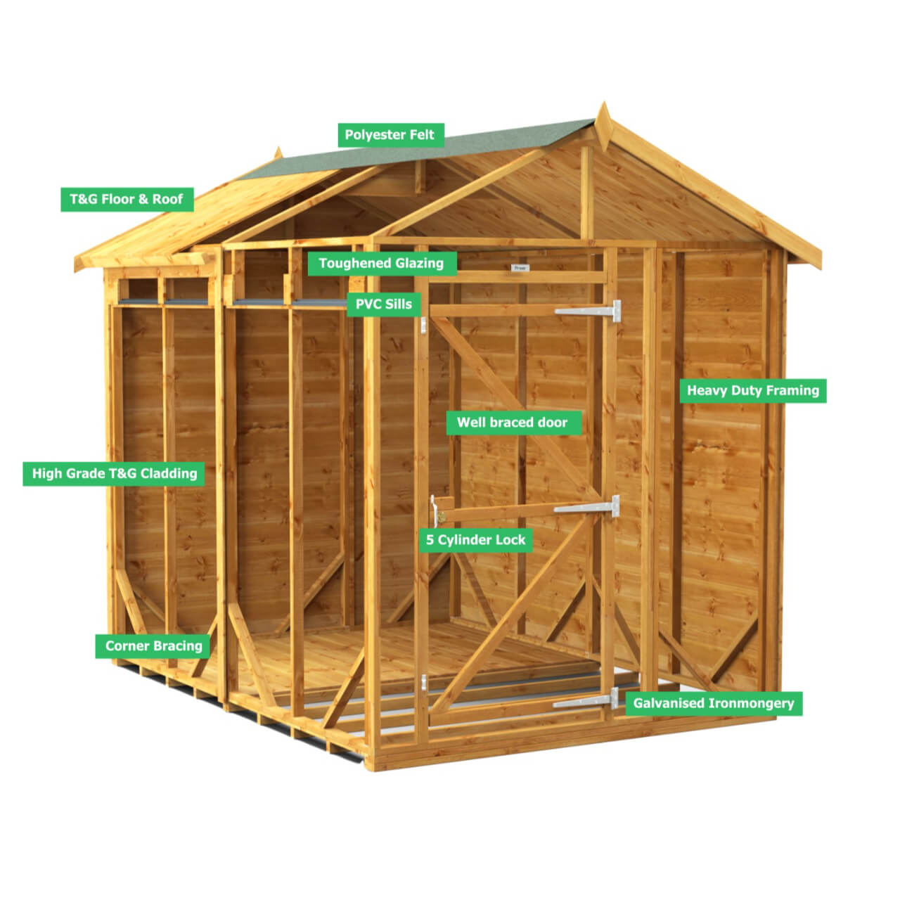 Powersheds Apex Security Shed