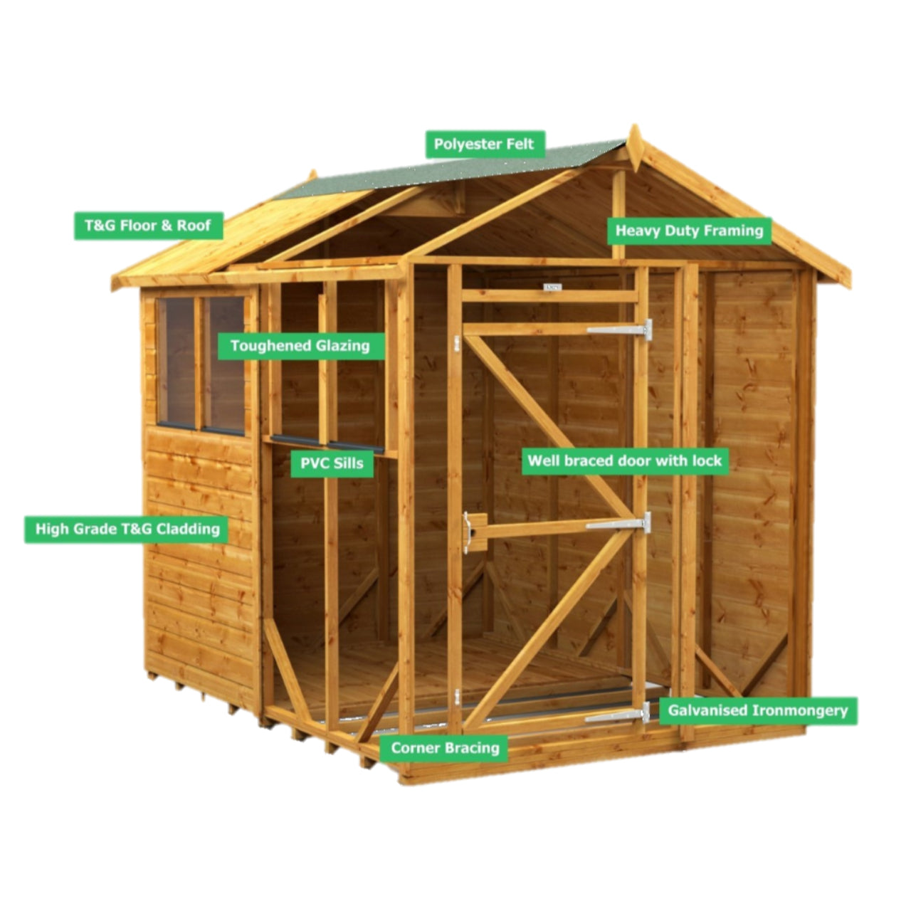 Powersheds Apex Shed