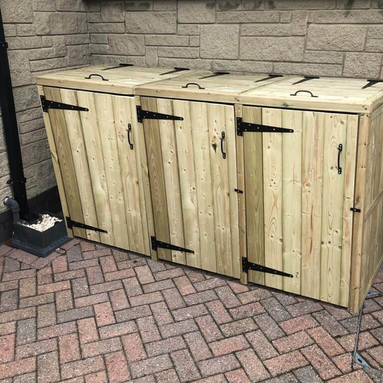 Churnet Valley Deluxe Wheelie Bin Store