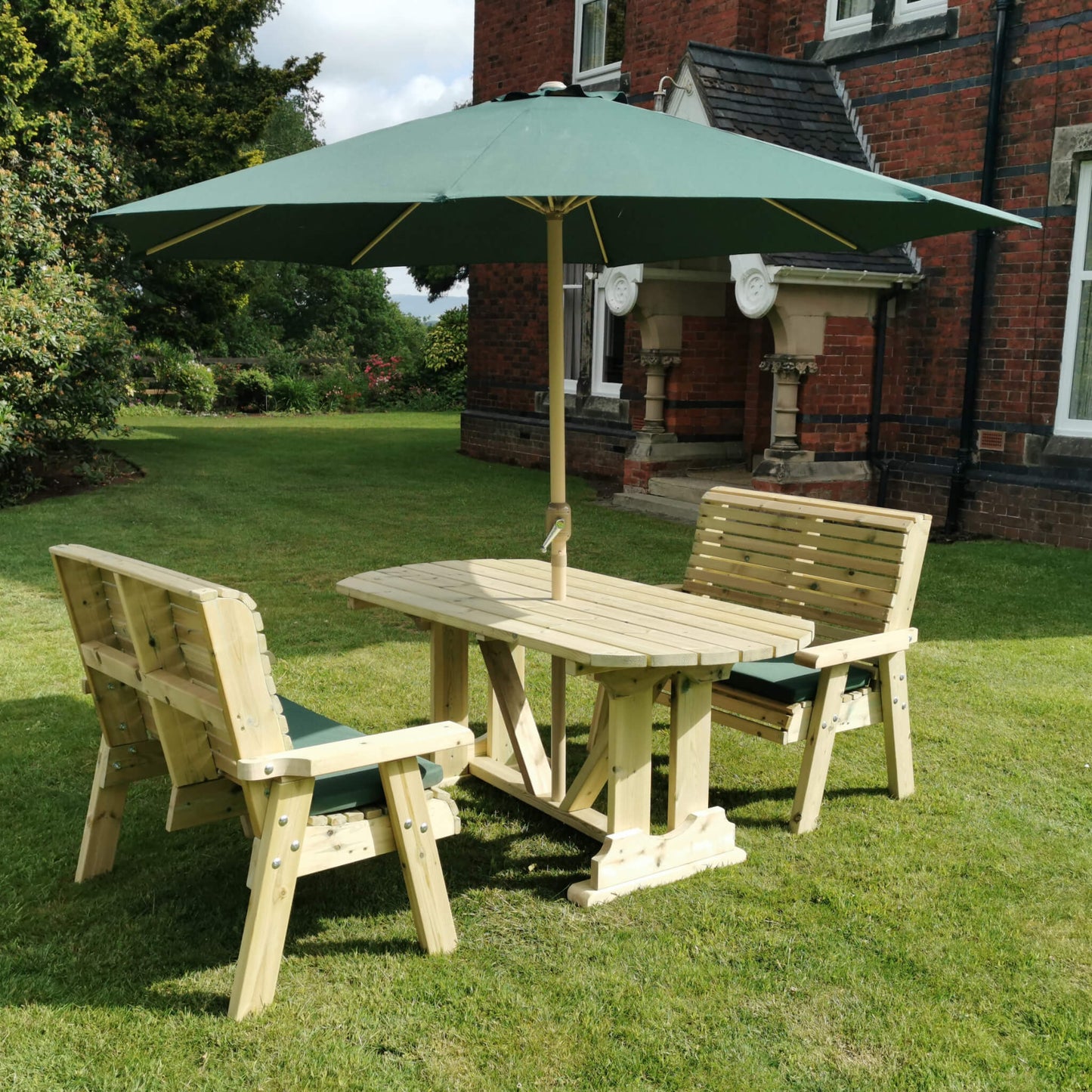 Churnet Valley Ergo 4 Seat Bench Table Set