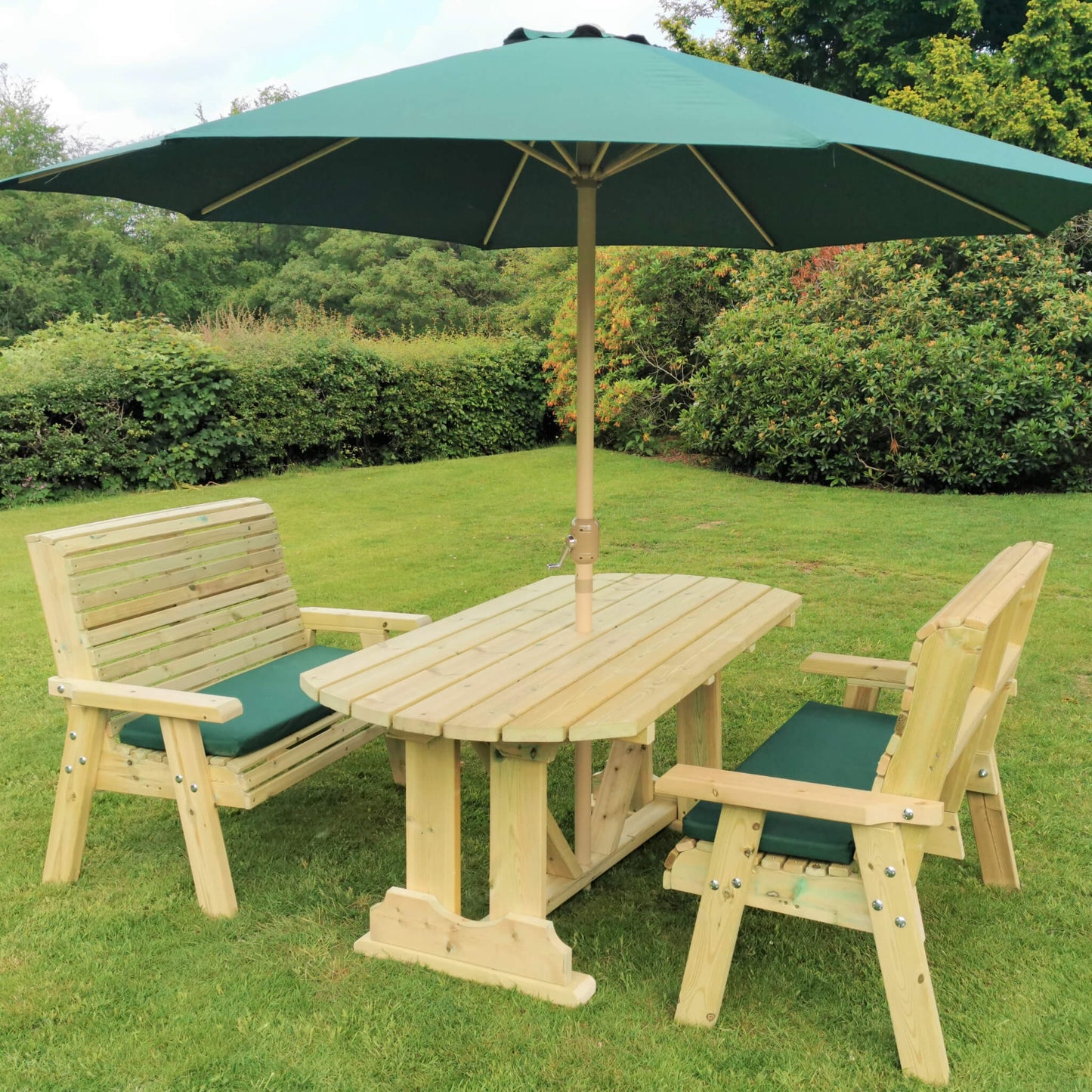 Churnet Valley Ergo 4 Seat Bench Table Set