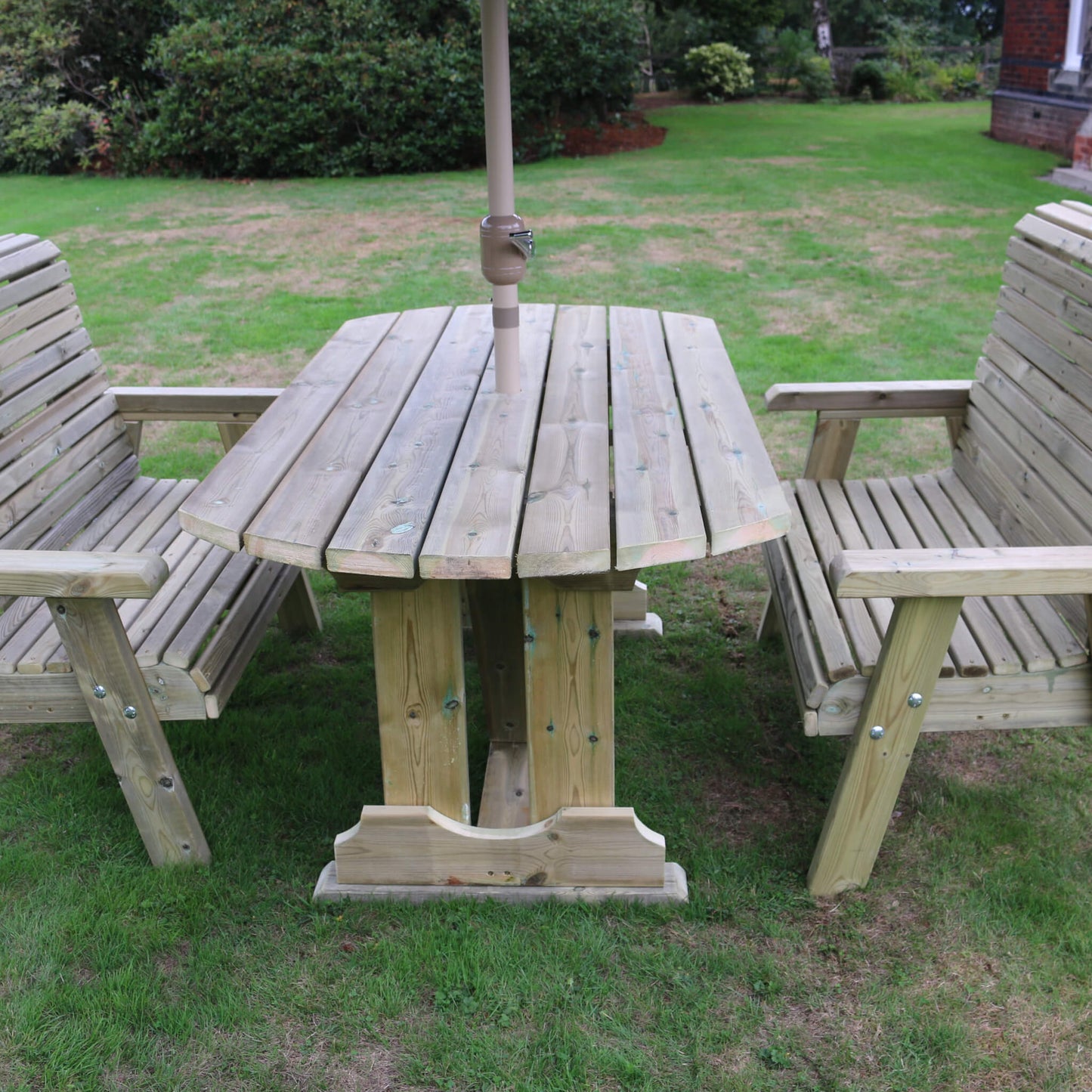 Churnet Valley Ergo 4 Seat Bench Table Set