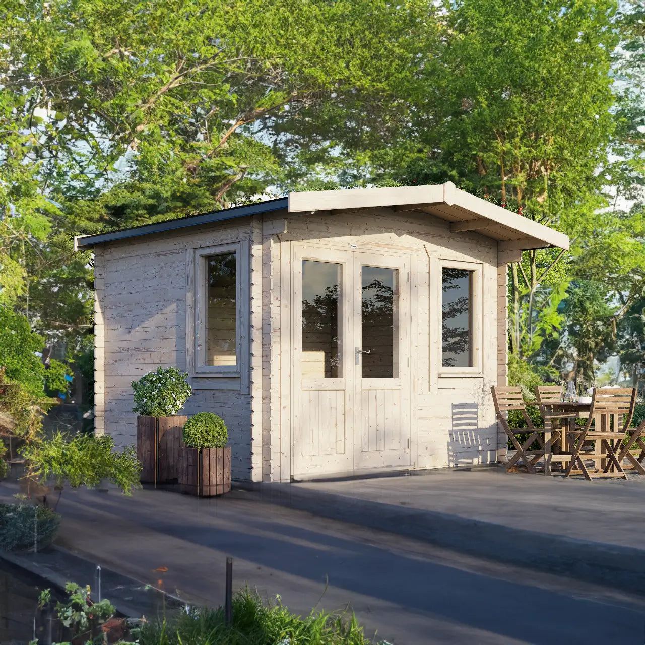 Powersheds Chalet Log Cabin - 28mm