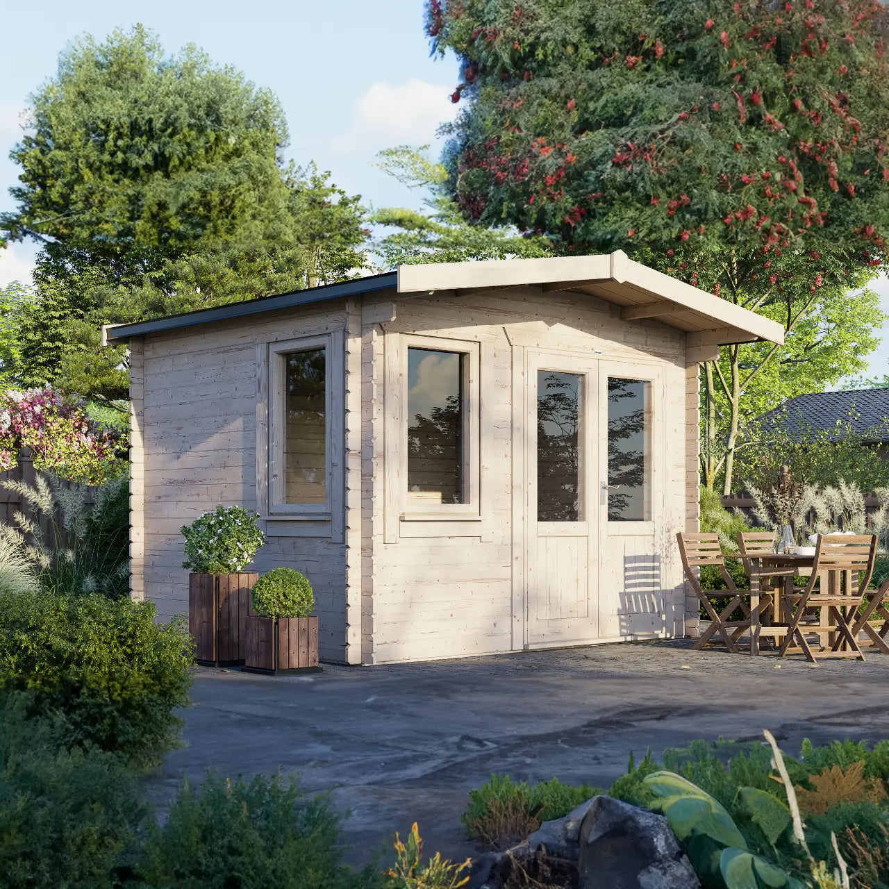 Powersheds Chalet Log Cabin - 28mm