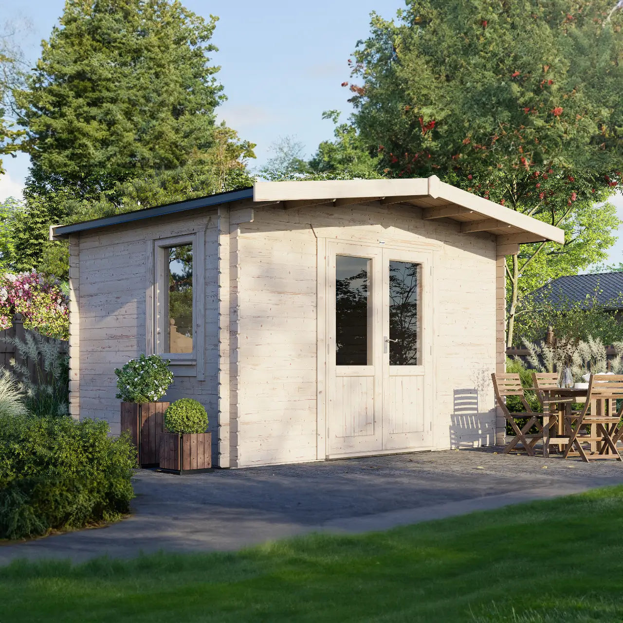 Powersheds Chalet Log Cabin - 28mm