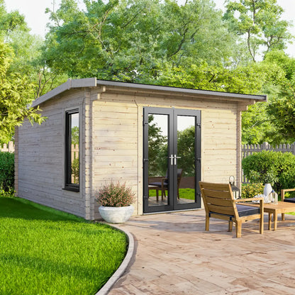 Powersheds Apex Log Cabin - 44mm