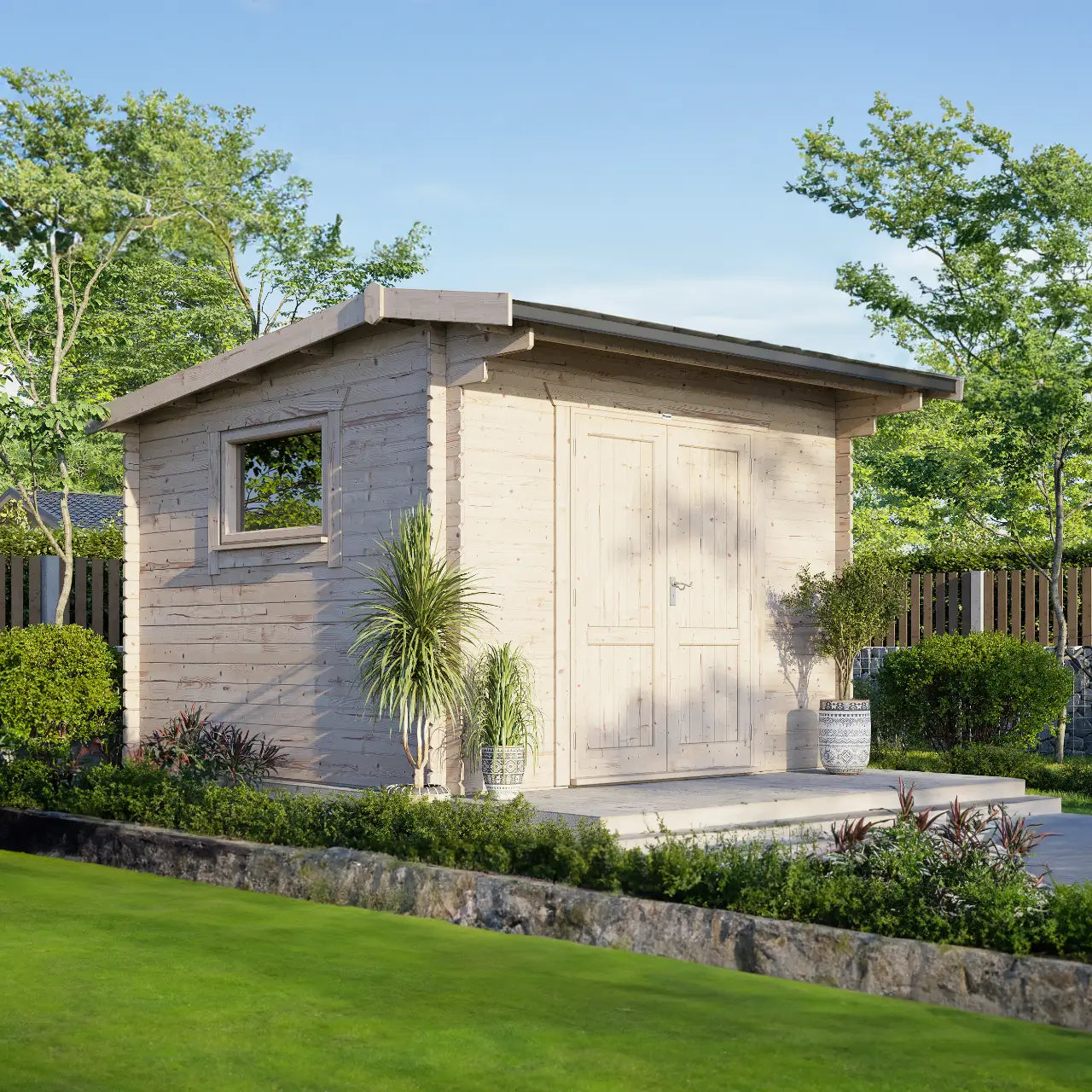 Powersheds Apex Workshop Log Cabin