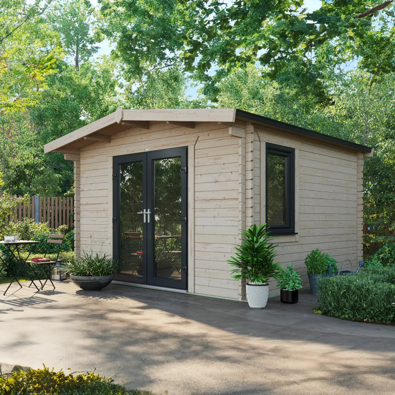 Powersheds Chalet Log Cabin - 44mm