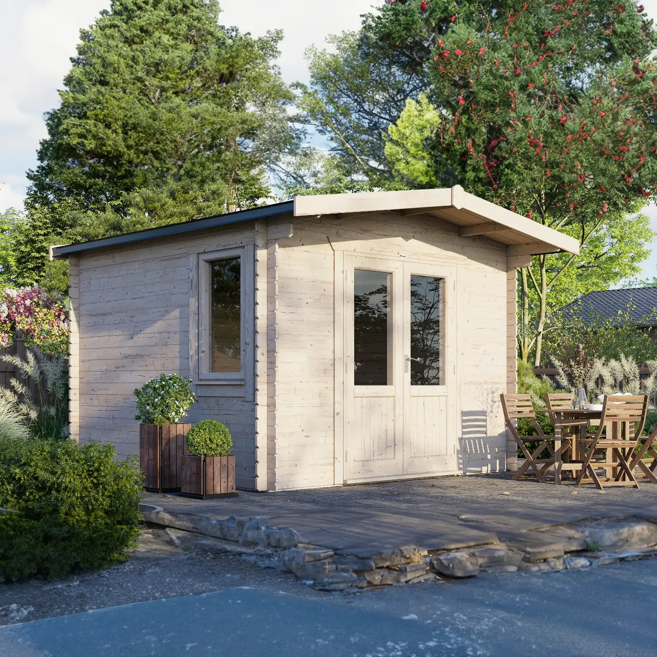 Powersheds Chalet Log Cabin - 28mm