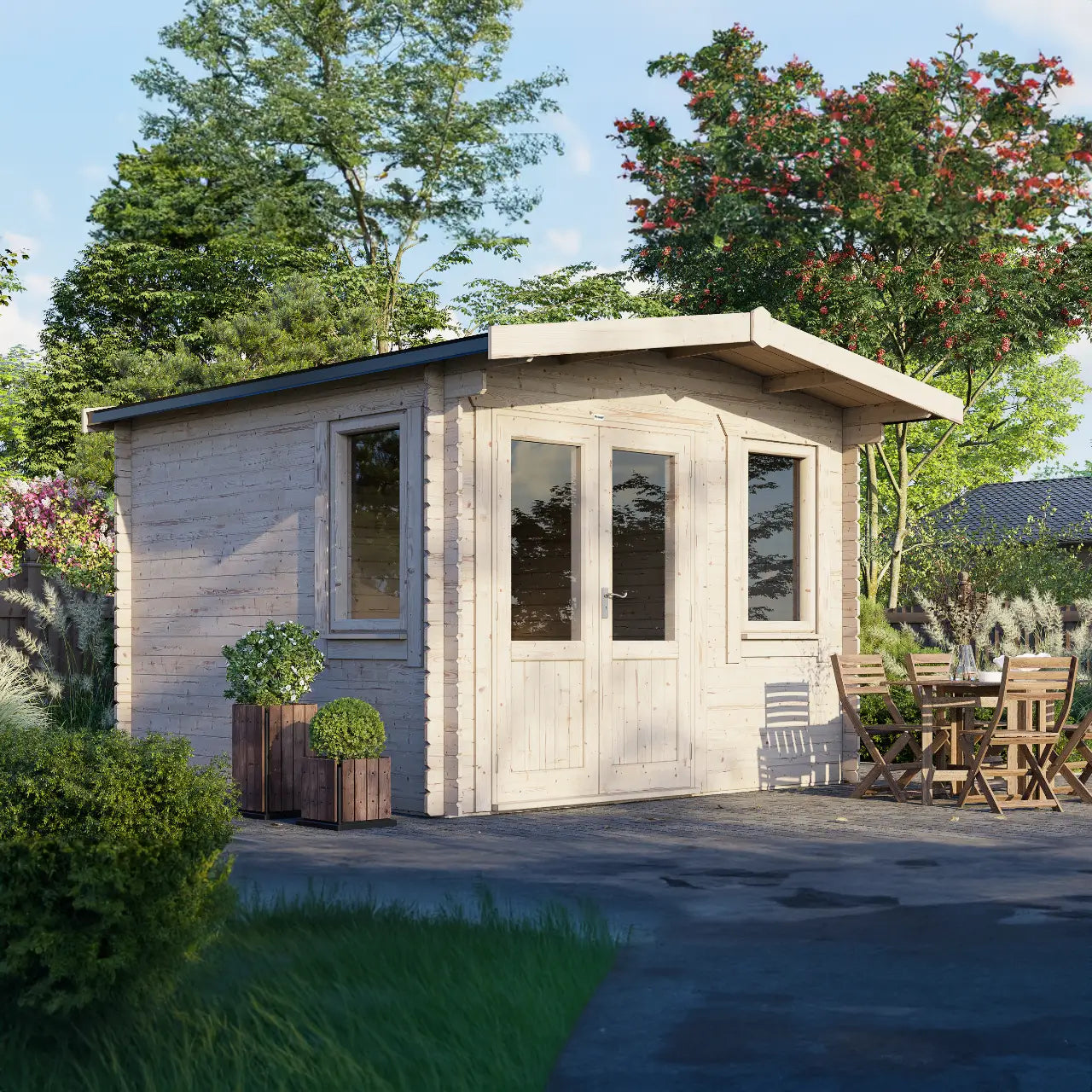 Powersheds Chalet Log Cabin - 28mm