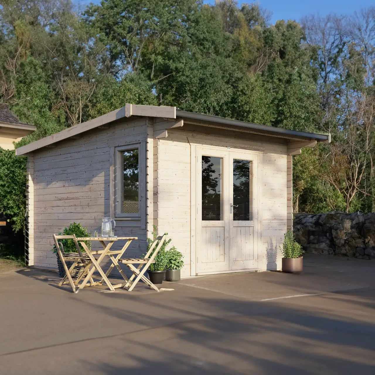 Powersheds Apex Log Cabin - 28mm