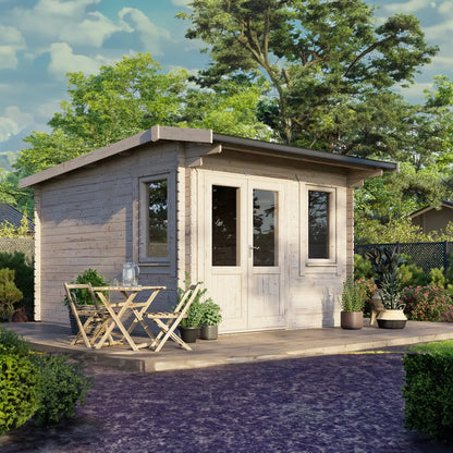 Powersheds Apex Log Cabin - 28mm