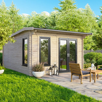 Powersheds Apex Log Cabin - 44mm