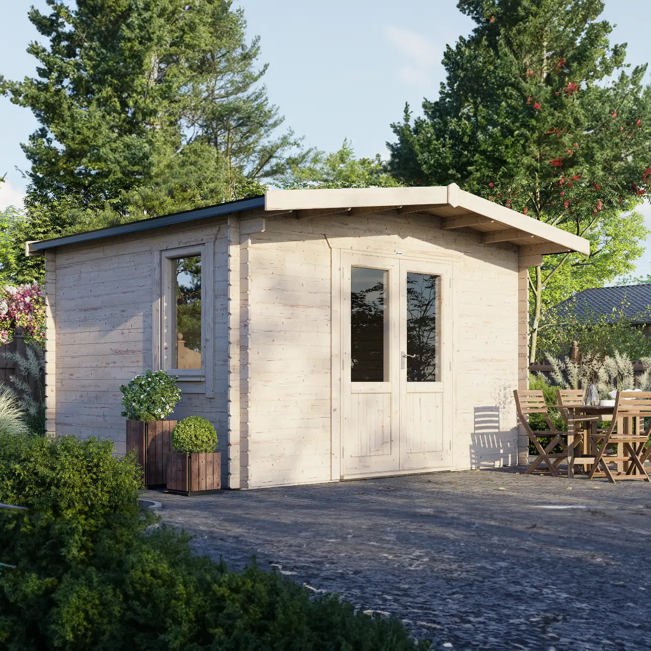 Powersheds Chalet Log Cabin - 28mm