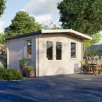 Powersheds Chalet Log Cabin - 28mm