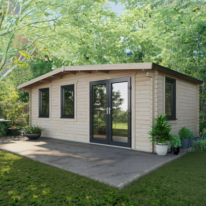 Powersheds Chalet Log Cabin - 44mm