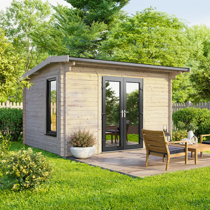 Powersheds Apex Log Cabin - 44mm