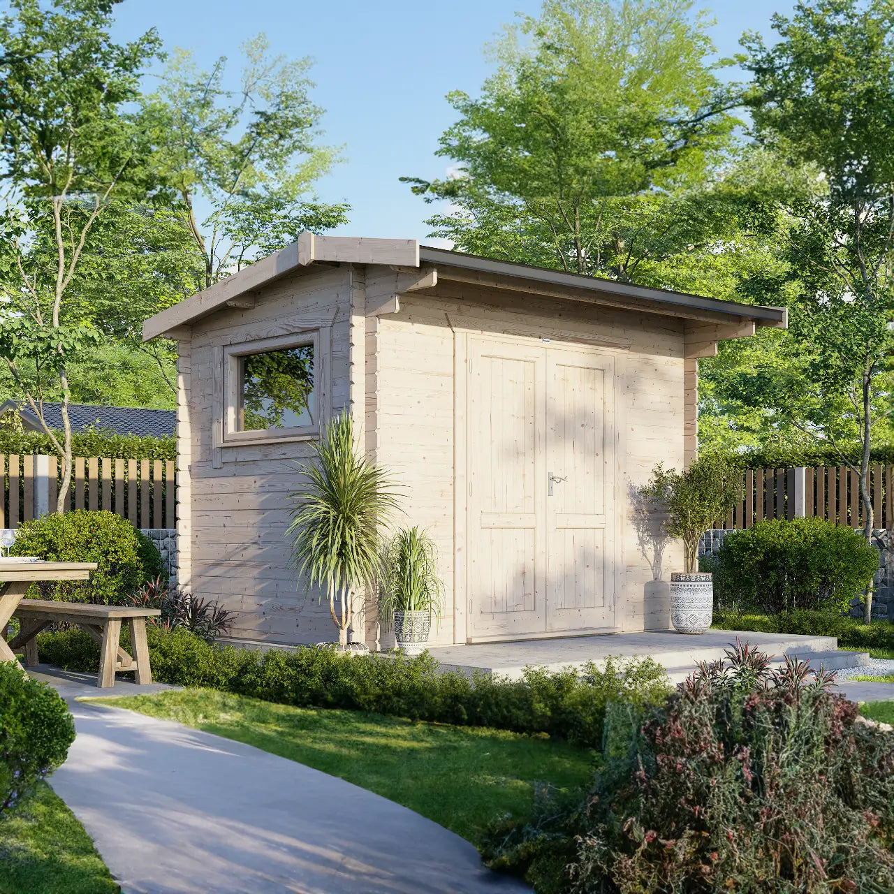 Powersheds Apex Workshop Log Cabin