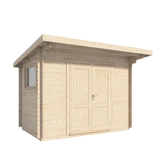 Powersheds Pent Workshop Log Cabin