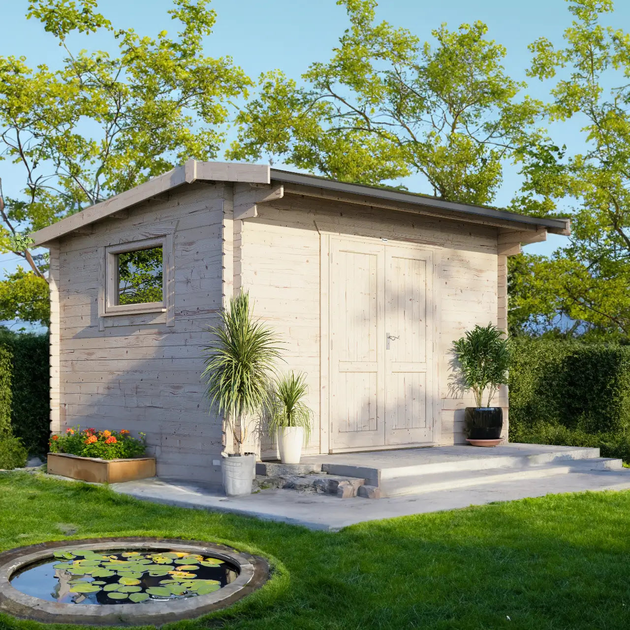 Powersheds Apex Workshop Log Cabin