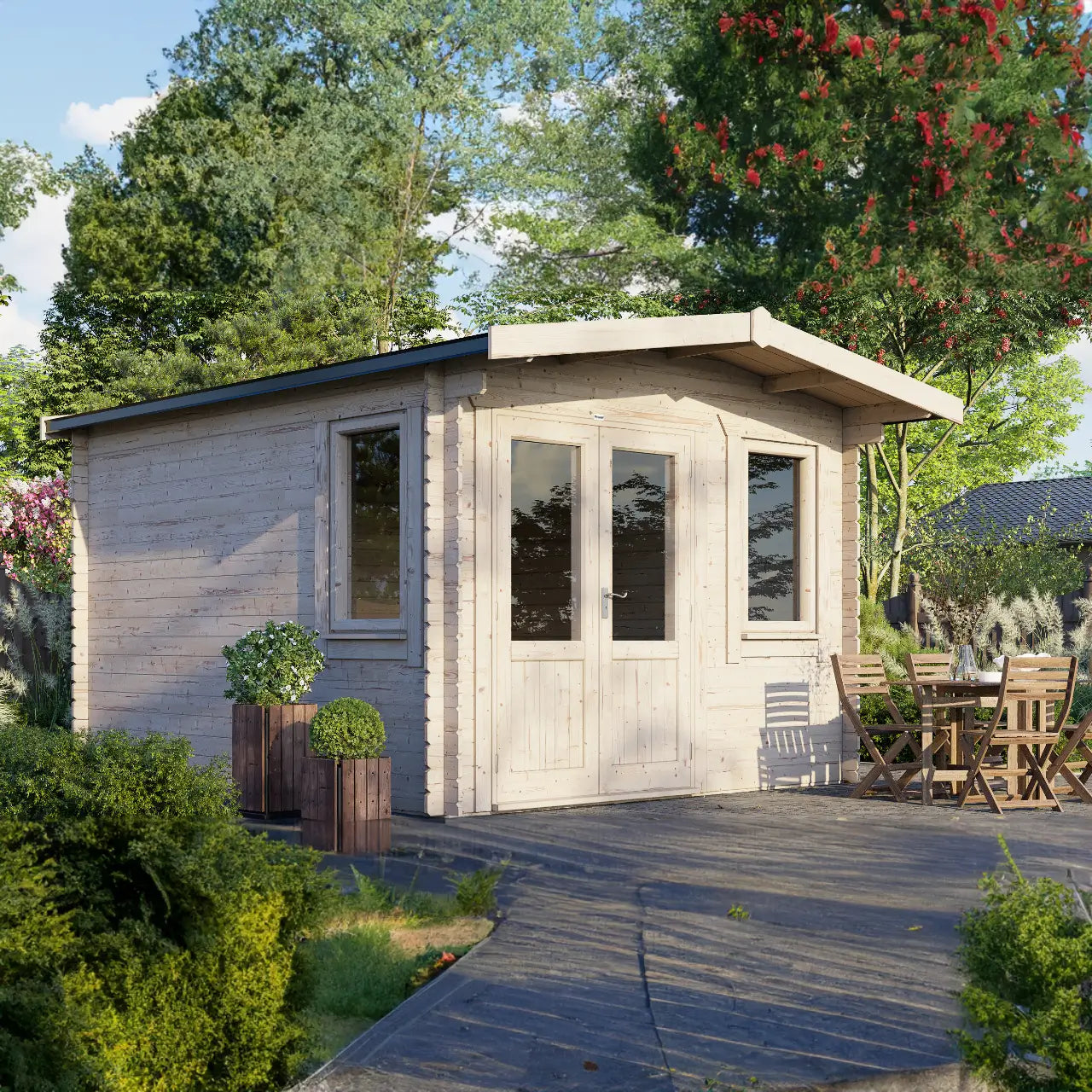 Powersheds Chalet Log Cabin - 28mm