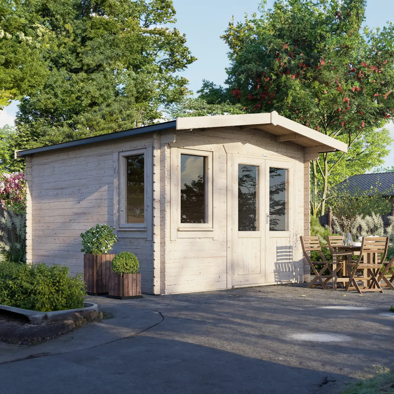 Powersheds Chalet Log Cabin - 28mm