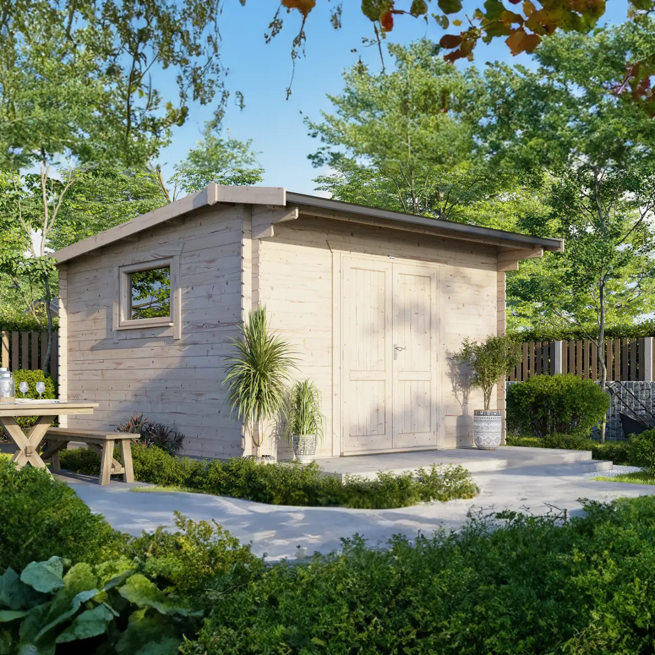 Powersheds Apex Workshop Log Cabin
