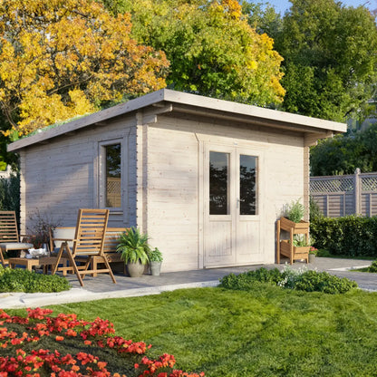 Powersheds Pent Log Cabin - 28mm