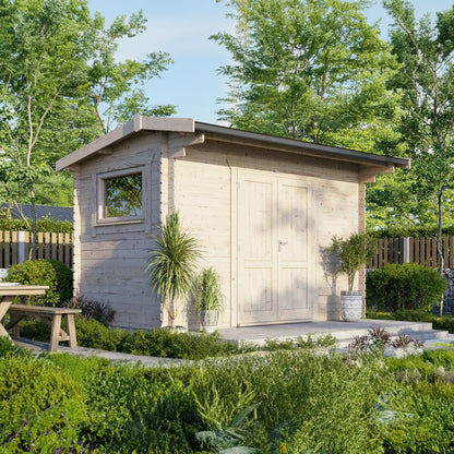 Powersheds Apex Workshop Log Cabin