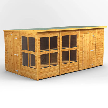 Powersheds Pent Potting Shed Combi