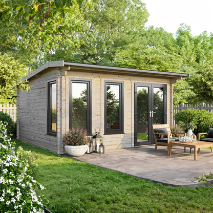 Powersheds Apex Log Cabin - 44mm