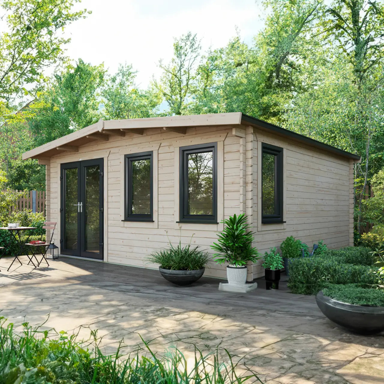 Powersheds Chalet Log Cabin - 44mm