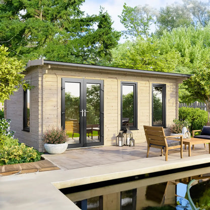 Powersheds Apex Log Cabin - 44mm